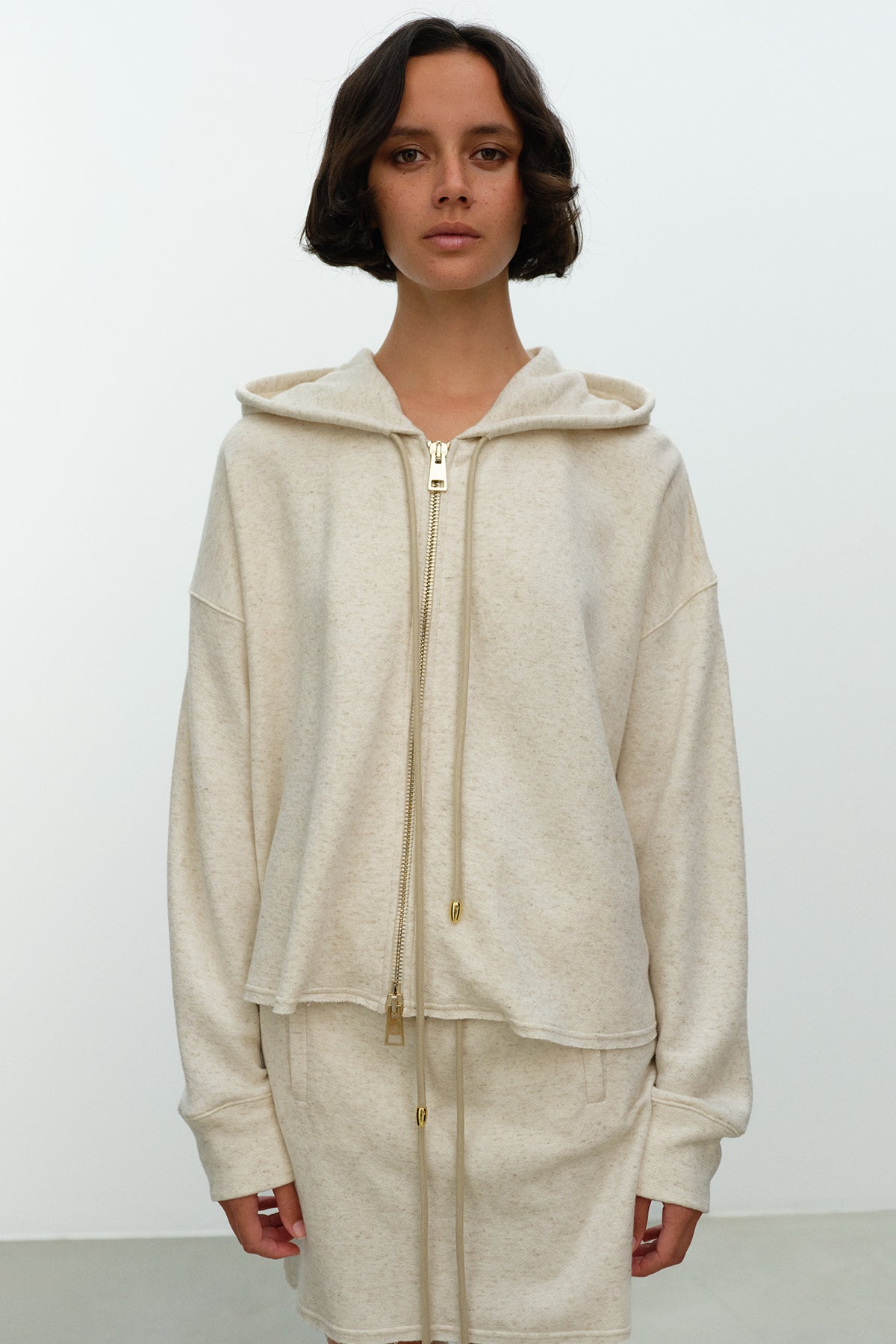 ELY ELY 38 geena lightweight cotton mélange hoodie