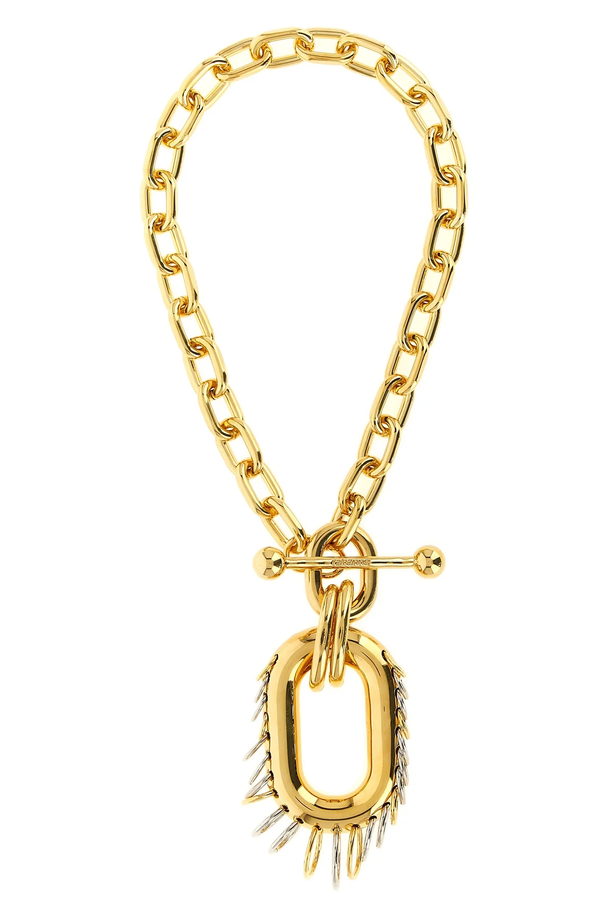 punk xl link chain necklace in gold-plated aluminium
