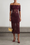 semi-transparent double-layer lace top