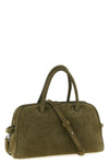 le petit turismo bowling handbag woven suede