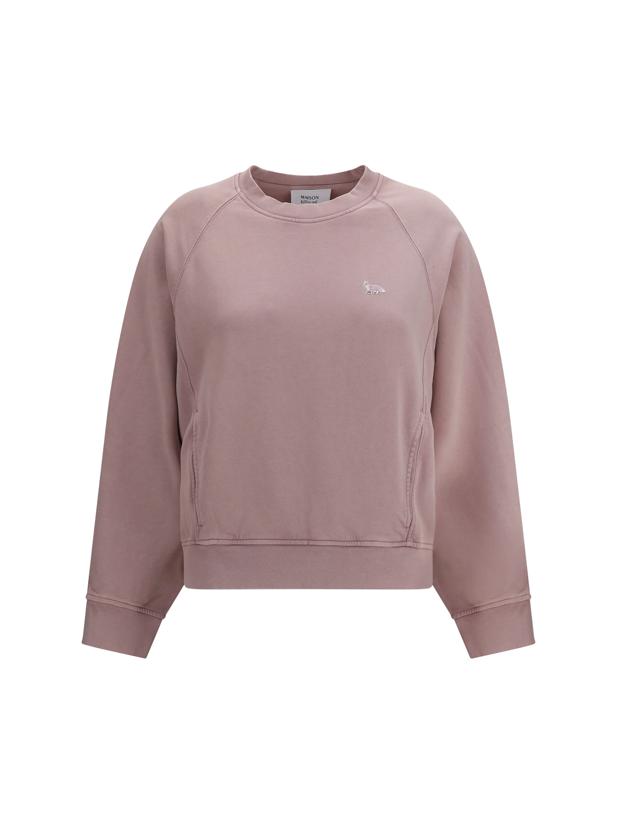MAISON KITSUNÉ L baby fox faded crewneck sweatshirt