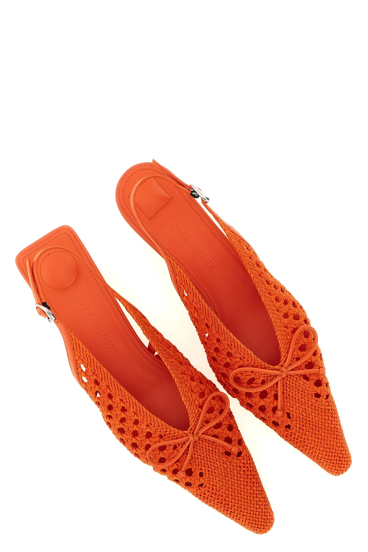 les slingbacks cubisto b braided raffia and lambskin slingbacks tone-on-tone