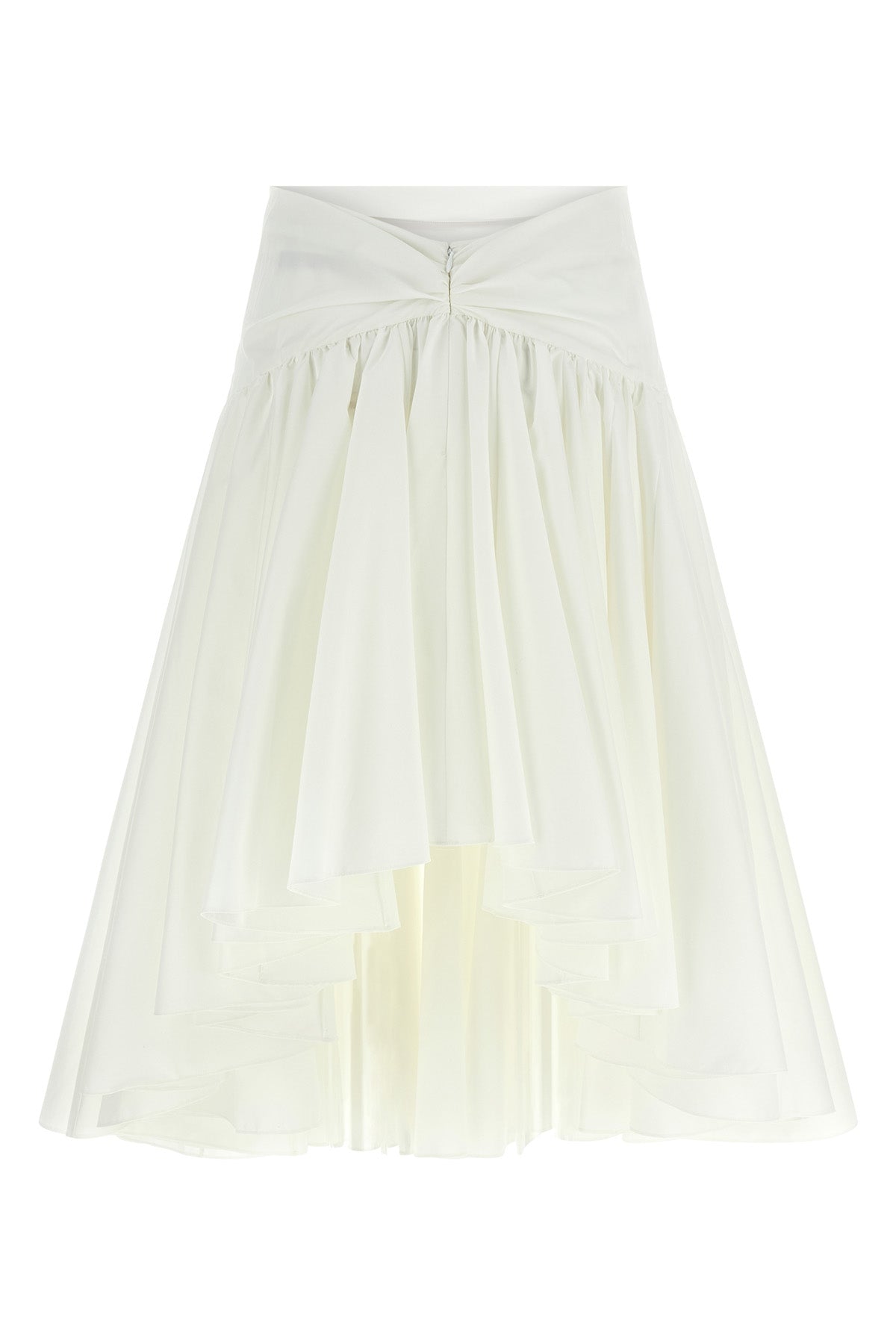 le jupon midi skirt in cotton poplin