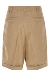 le short pastro bermuda shorts in textured linen