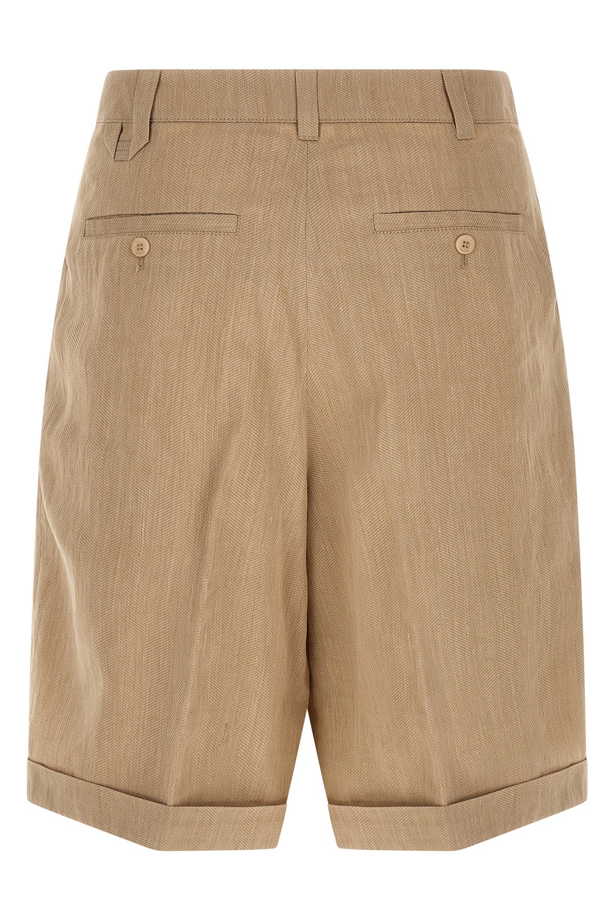 le short pastro bermuda shorts in textured linen