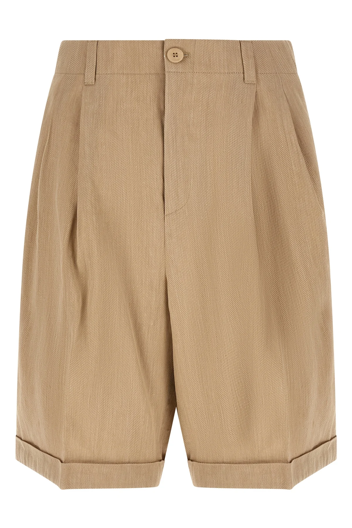 le short pastro bermuda shorts in textured linen