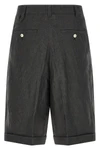 micro striped linen le short pastro bermuda shorts