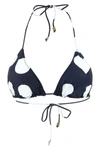 le haut de plage triangle bikini top in stretch fabric