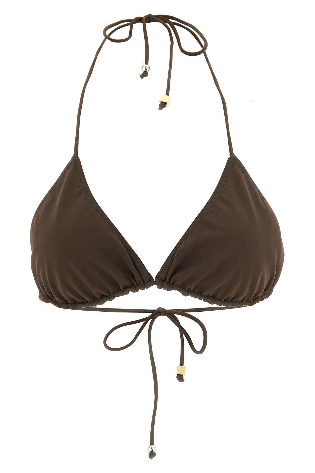 JACQUEMUS XS le haut de plage triangle bikini top in stretch fabric