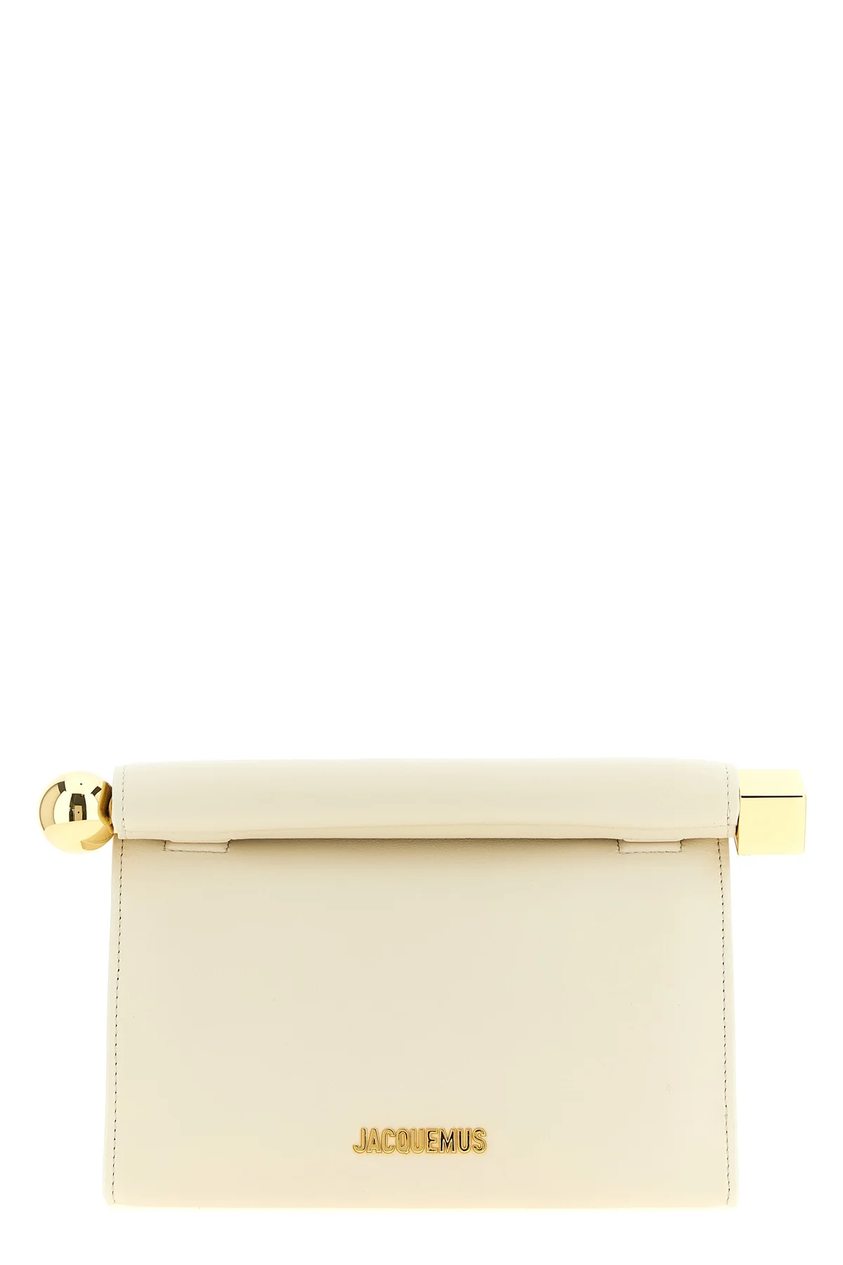 the le sac rond carré clutch bag by jacquemus stands out for its structured si