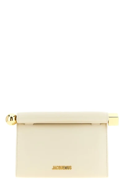 the le sac rond carré clutch bag by jacquemus stands out for its structured si