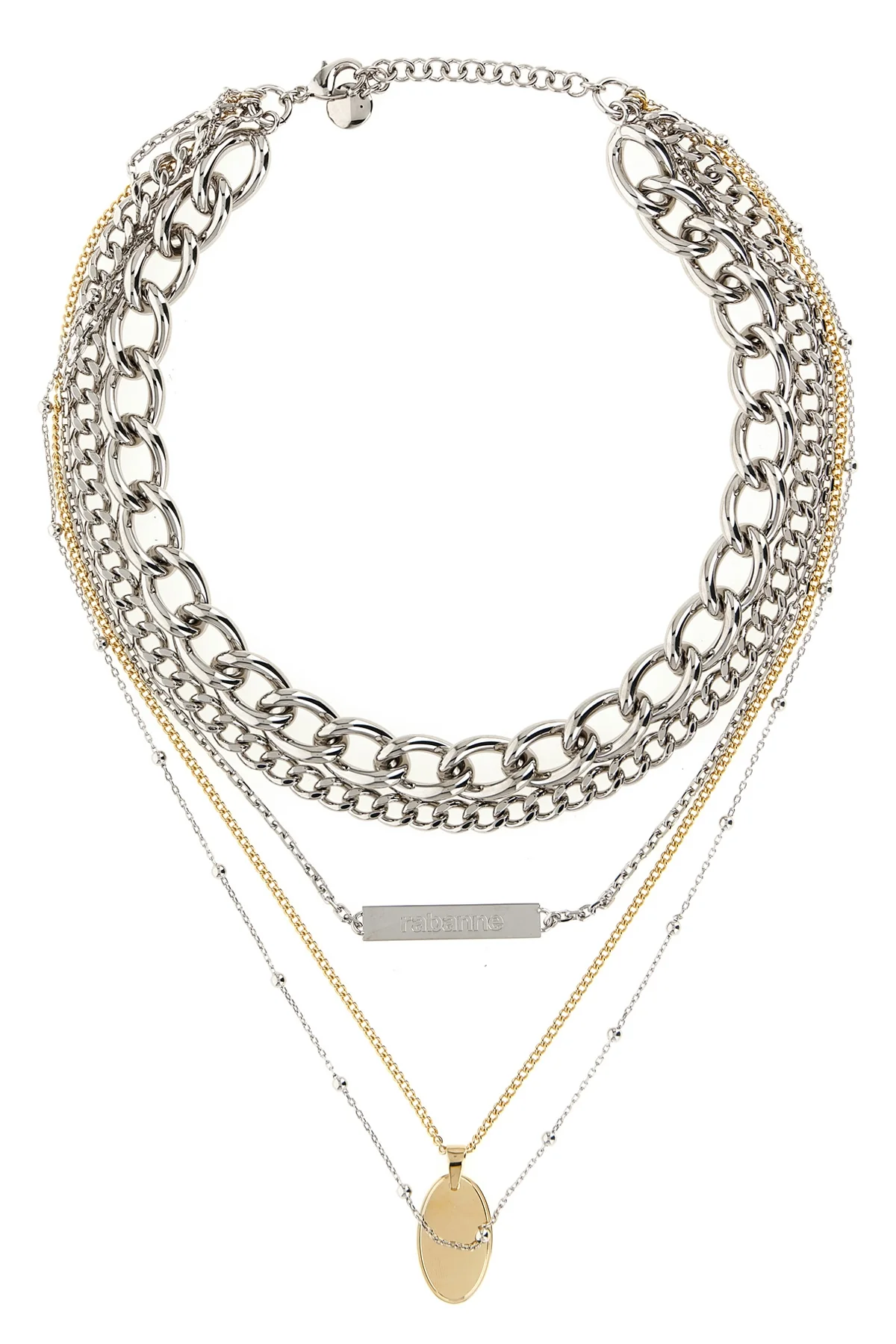 RABANNE OS the rabanne collier 5 rangs necklace defines contemporary luxury through a bold