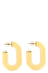 the rabanne bo resine earrings redefine contemporary elegance through a bold pla