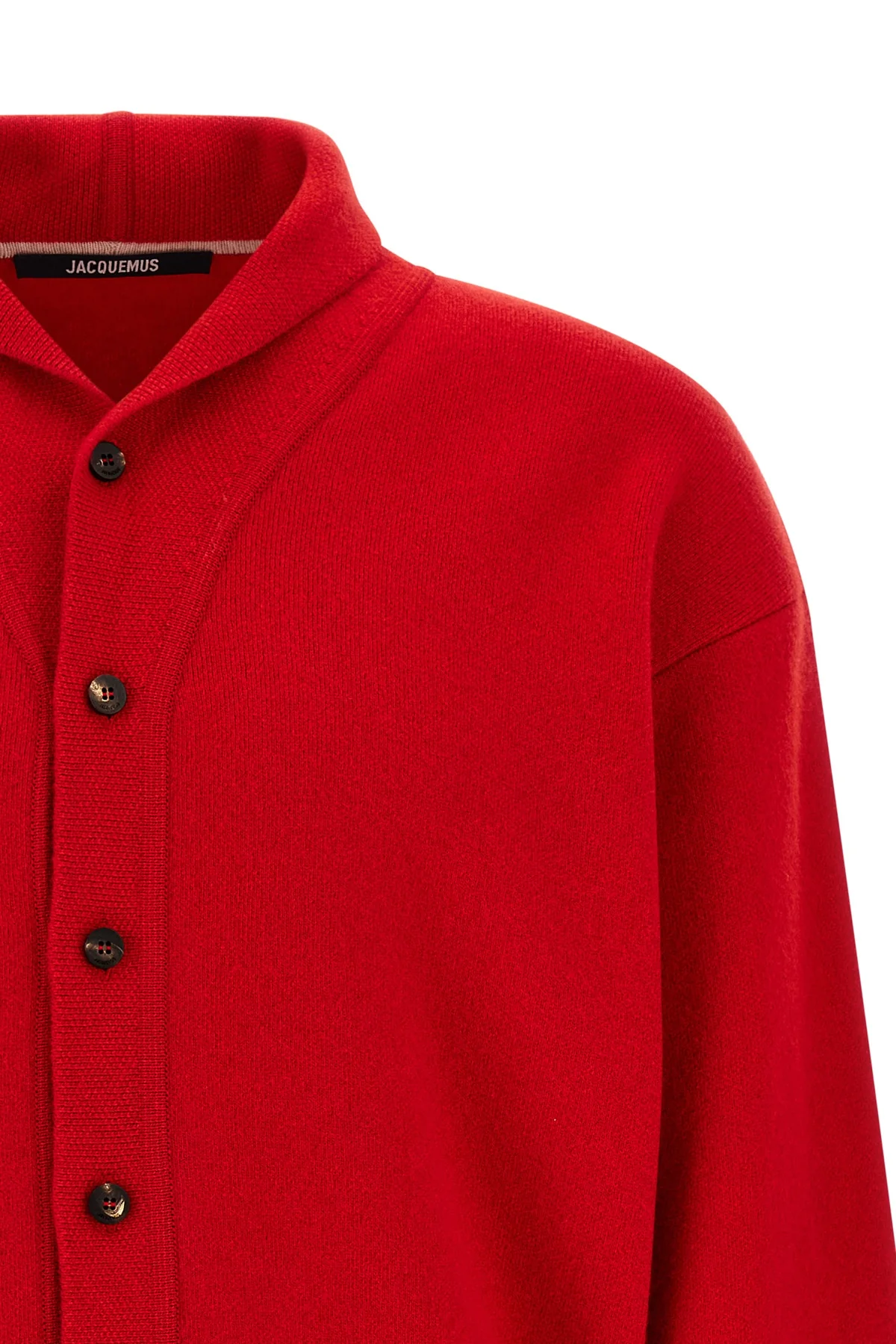 the jacquemus le cardigan pelota cardigan in merino wool and cashmere blend