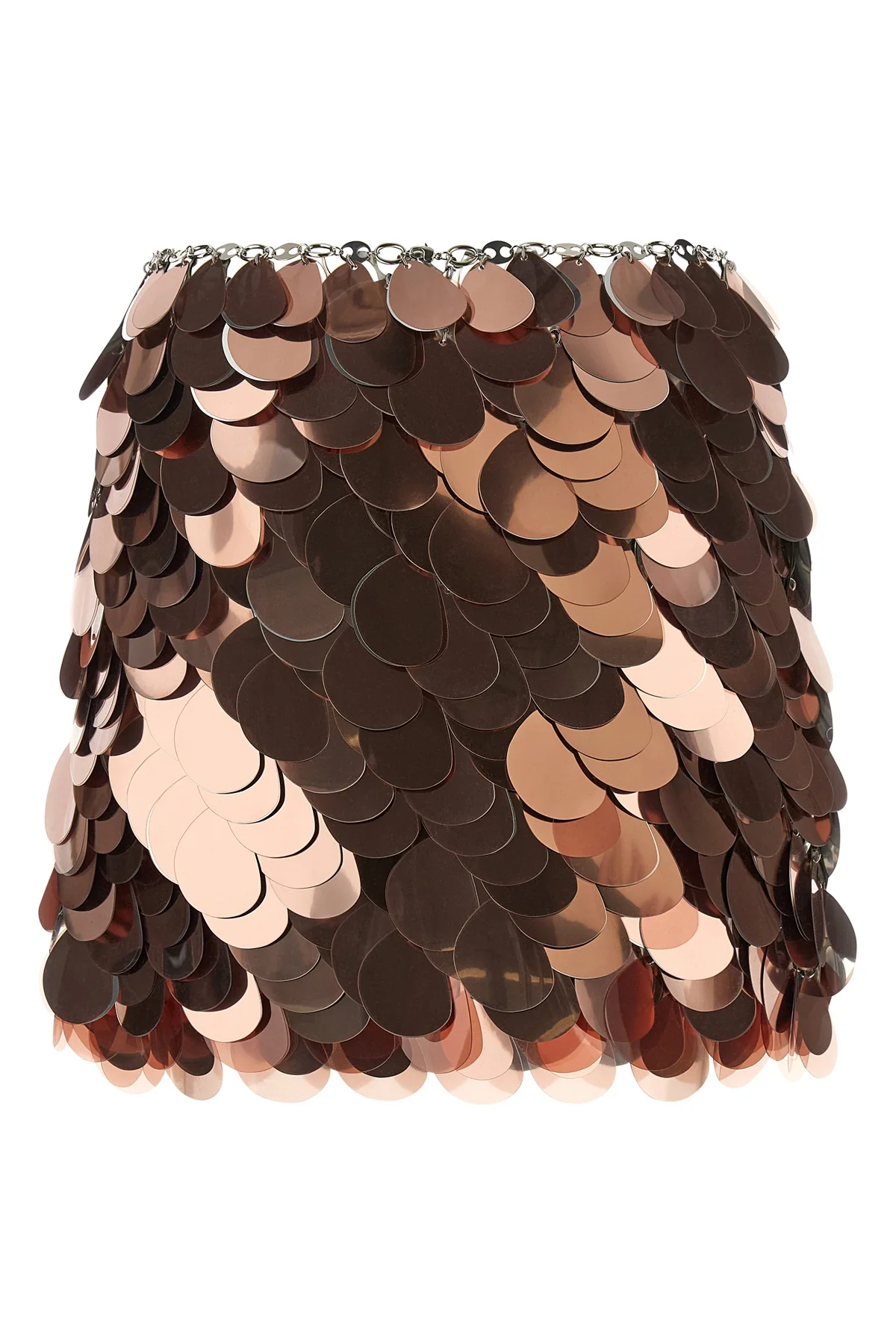 RABANNE 38 the rabanne miniskirt embodies the essence of sartorial assemblage through a bol