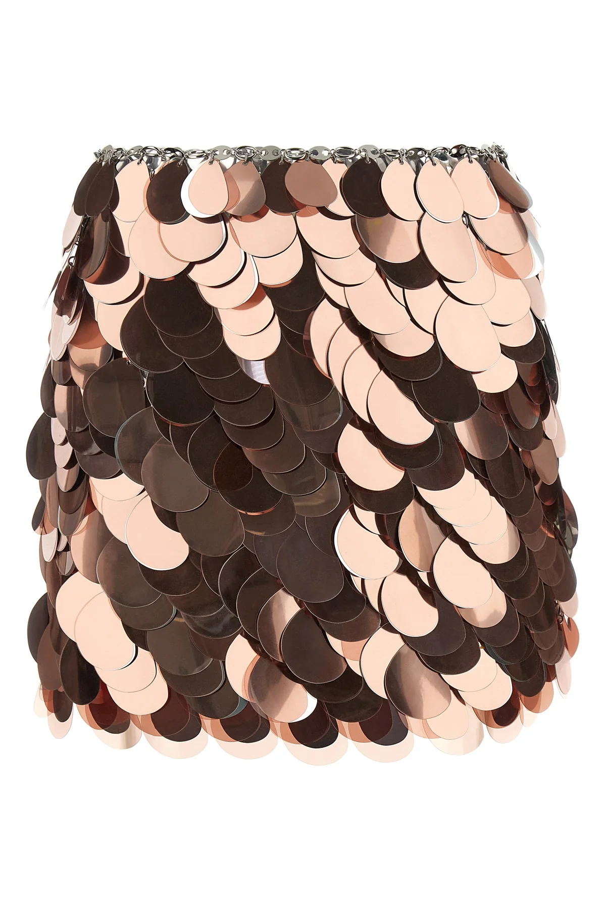 RABANNE 38 the rabanne miniskirt embodies the essence of sartorial assemblage through a bol
