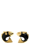 the jacquemus les boucles poisson earrings feature a distinctive sculptural si