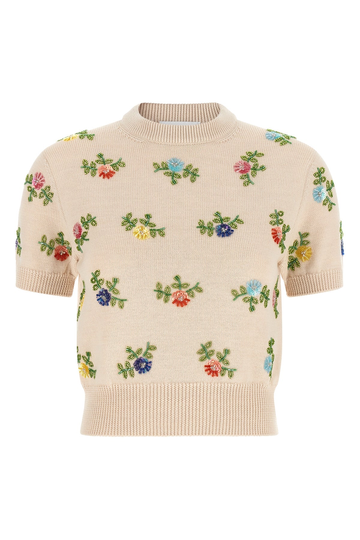 RABANNE M the rabanne short-sleeved shirt redefines luxury knitwear through precious aesth
