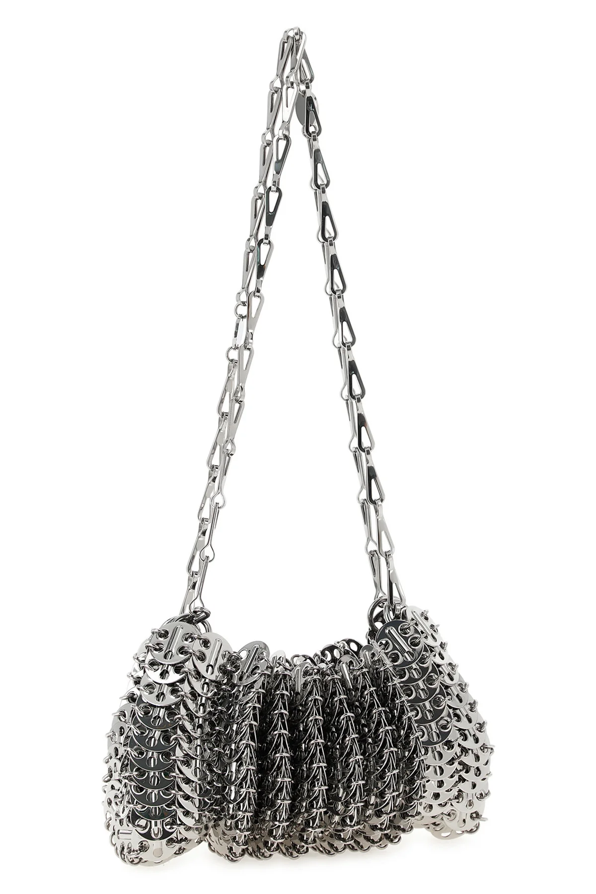 RABANNE OS the rabanne shoulder bag is distinguished by a sculptural construction entirely