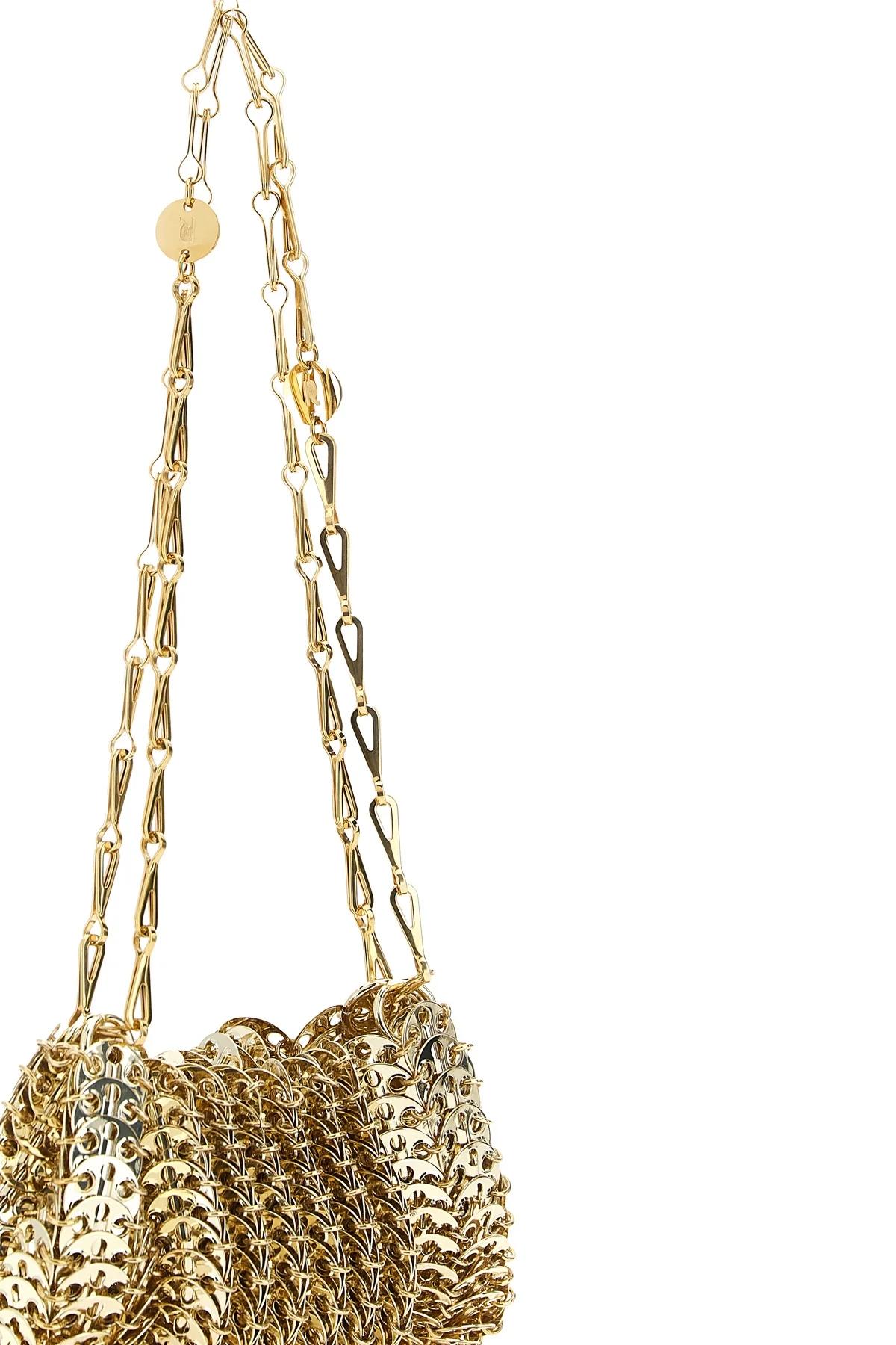 the rabanne new 1969 gm steel shoulder bag embodies the excellence of manufact