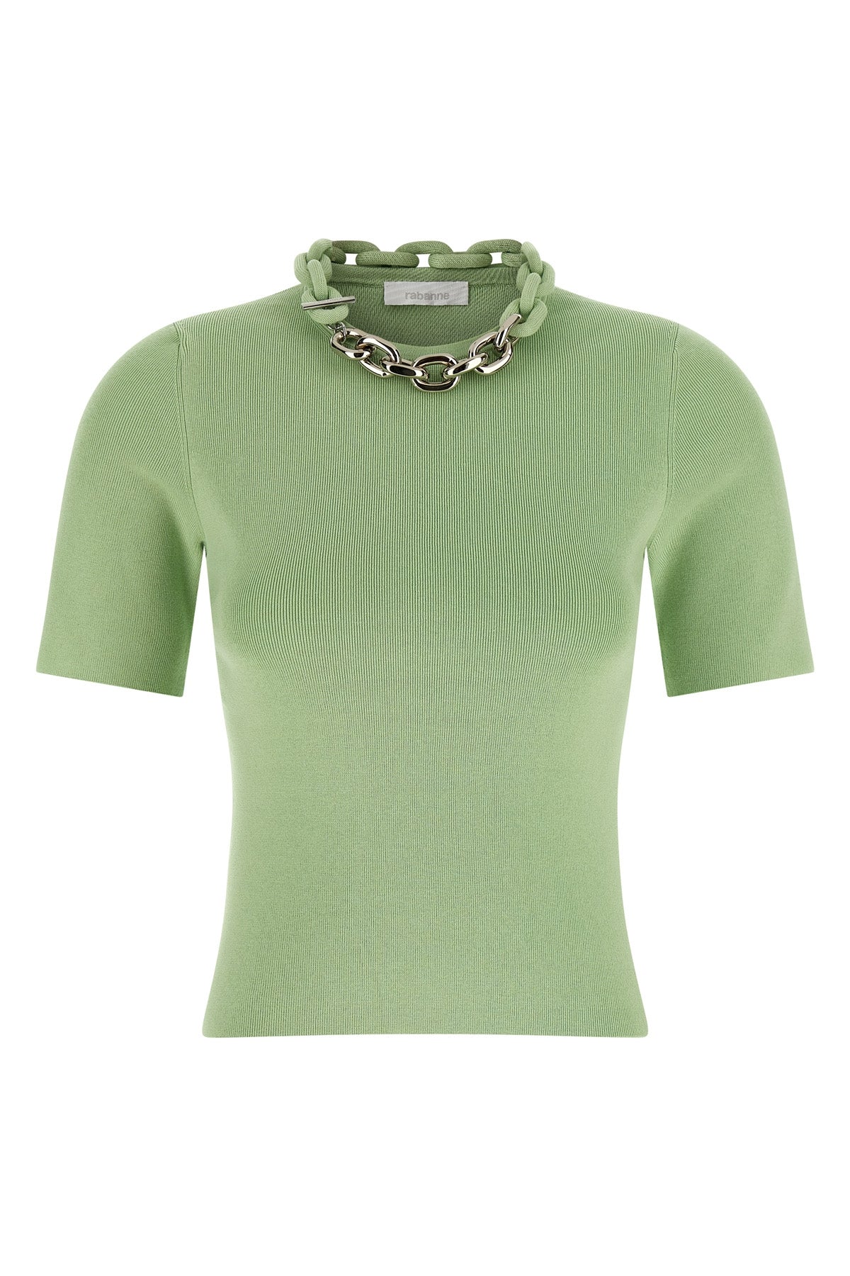 micro ribbed stretch cotton t-shirt