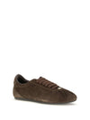low-top suede sneakers