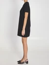 short dress with embroidery