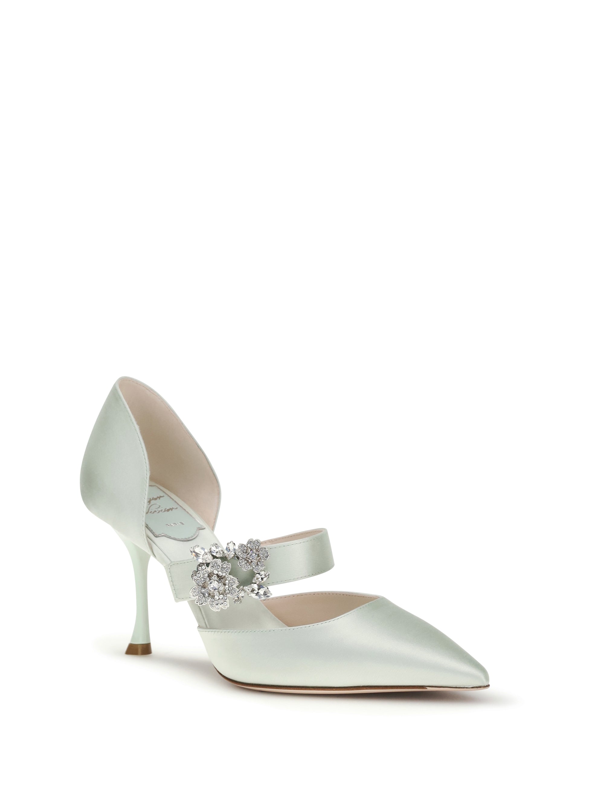 efflorescence dorsay satin pumps