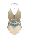 indra crochet detail one-piece swimsuit