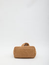raffia shopping bag small