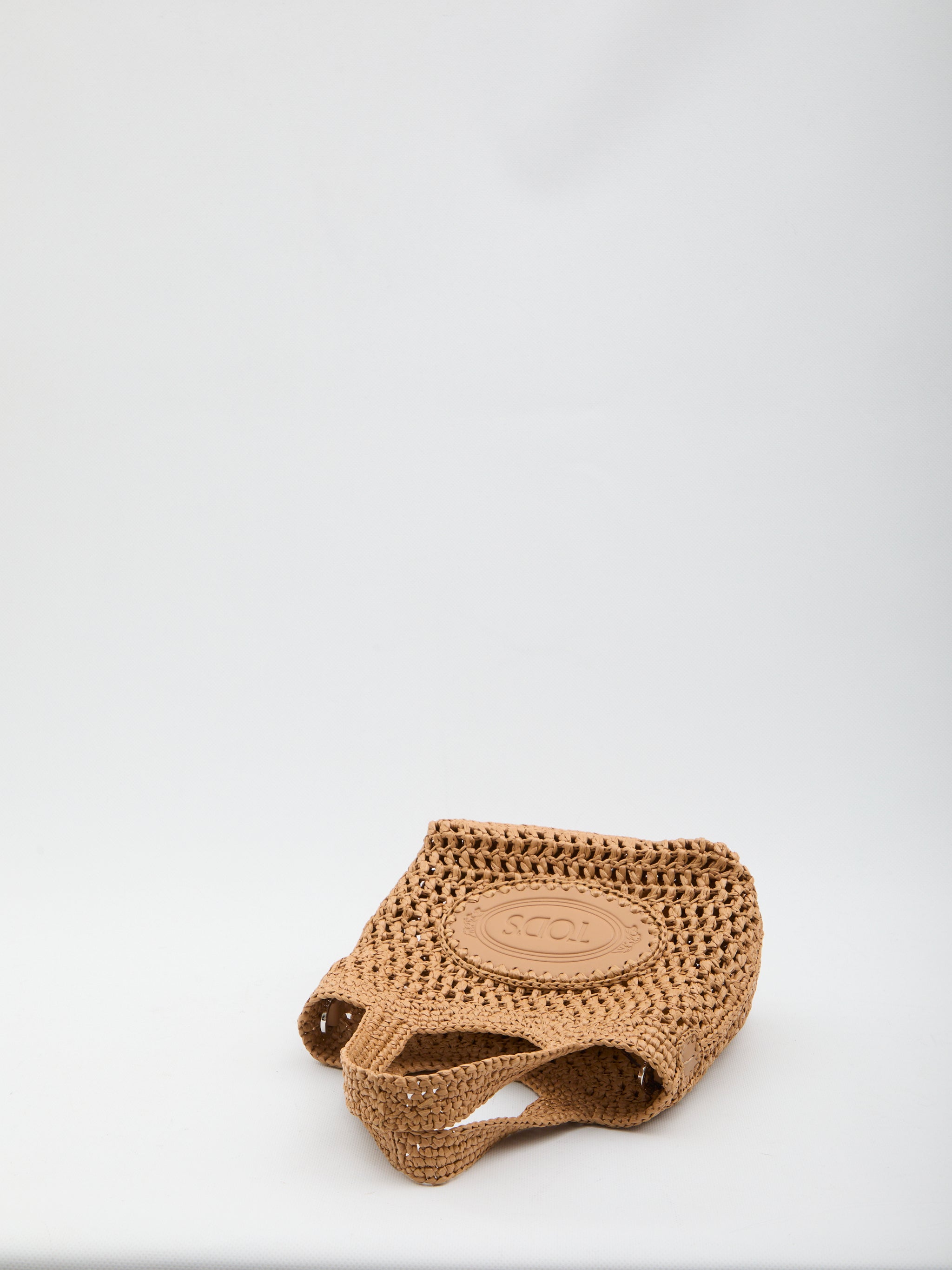 raffia shopping bag small