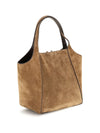 small sartorial suede bucket bag
