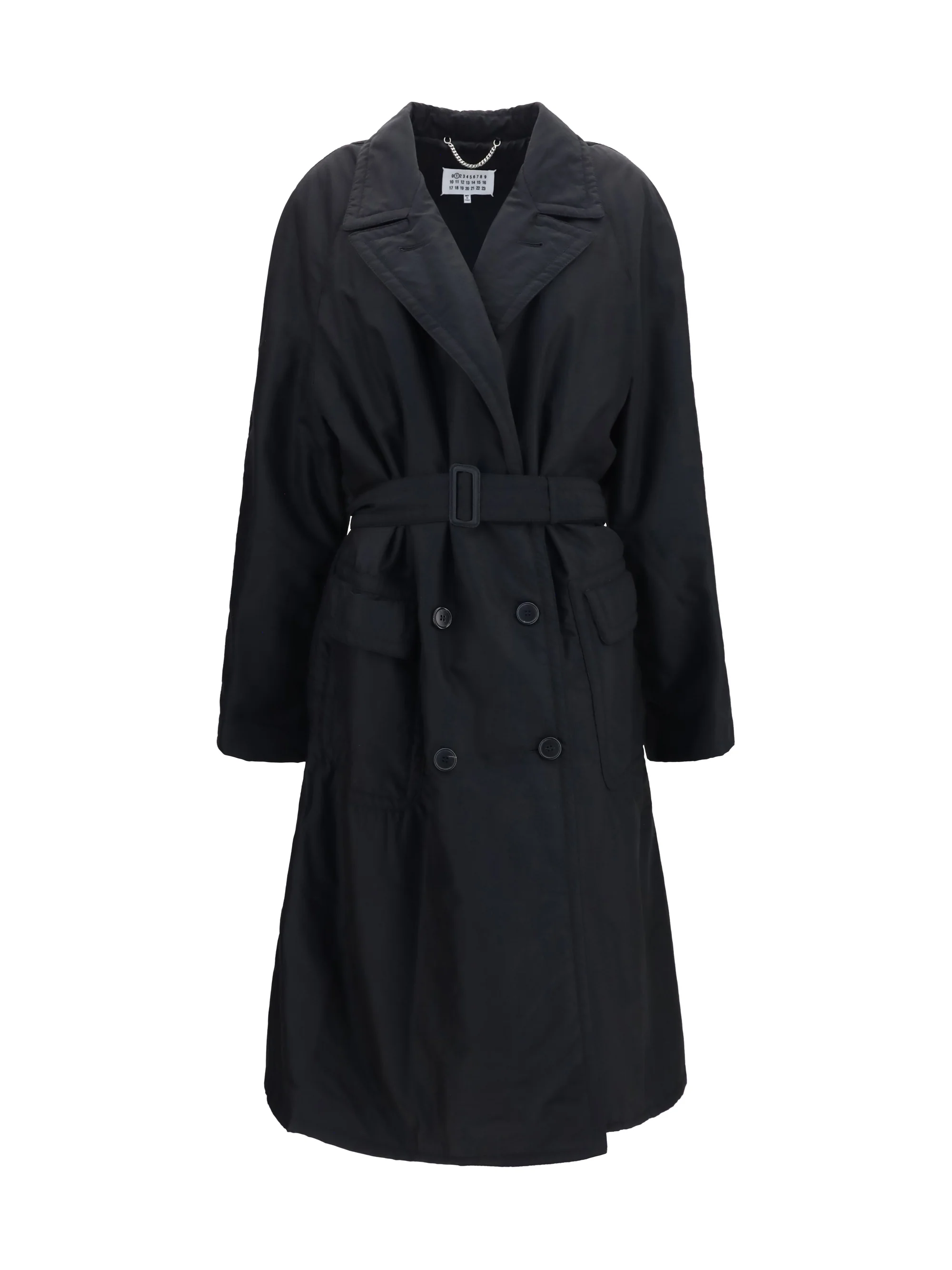 MARGIELA 40 double-breasted belted coat