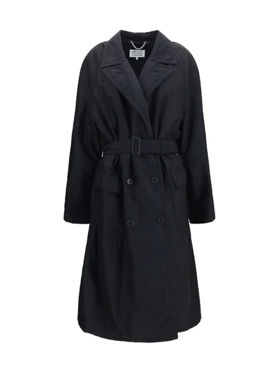 double-breasted belted coat