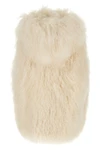 the yves salomon vest in pure lamb fur is distinguished by a sleeveless construc