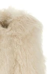 the yves salomon vest in pure lamb fur is distinguished by a sleeveless construc