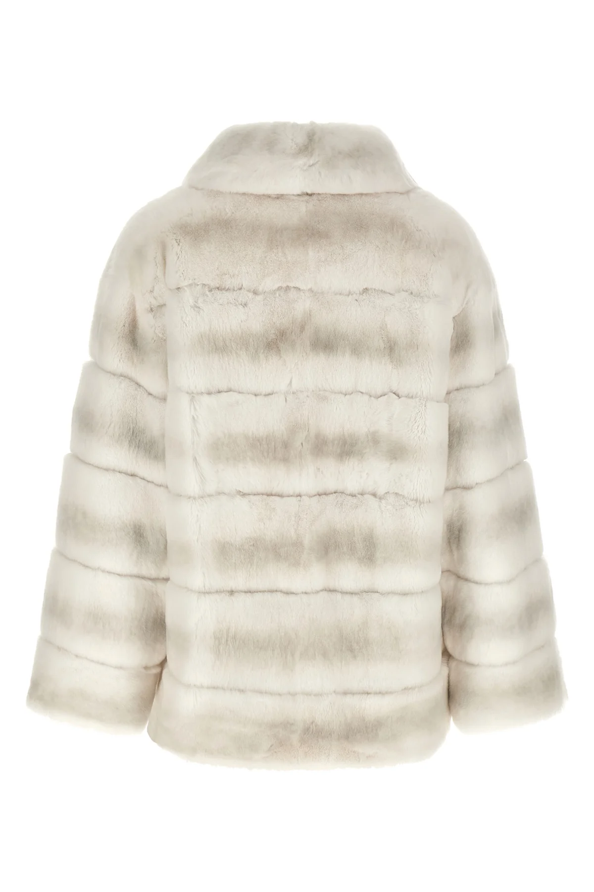 the yves salomon jacket in fine rabbit fur is distinguished by a sophisticated q