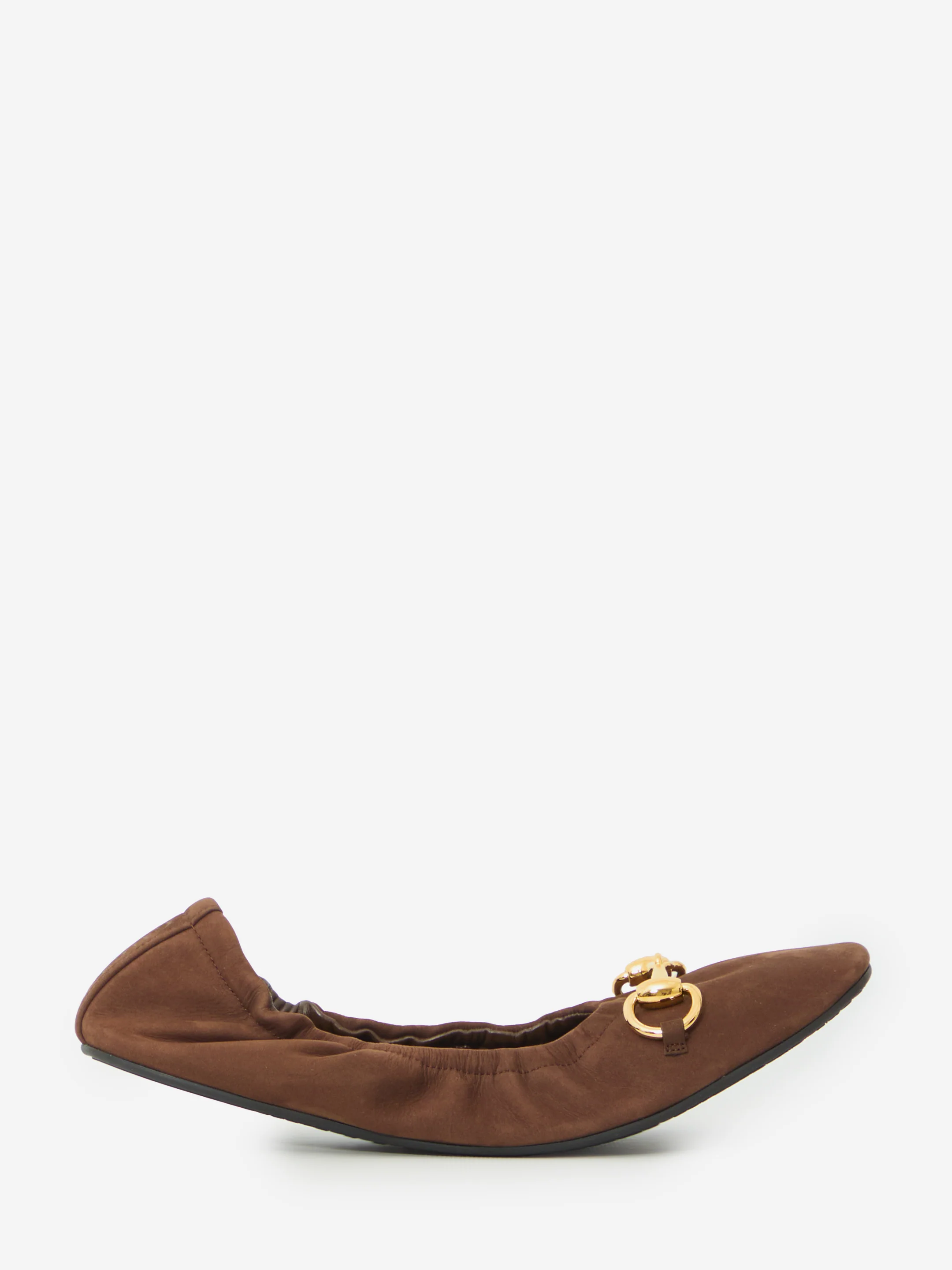 GUCCI 36 prima ballerina flat in suede
