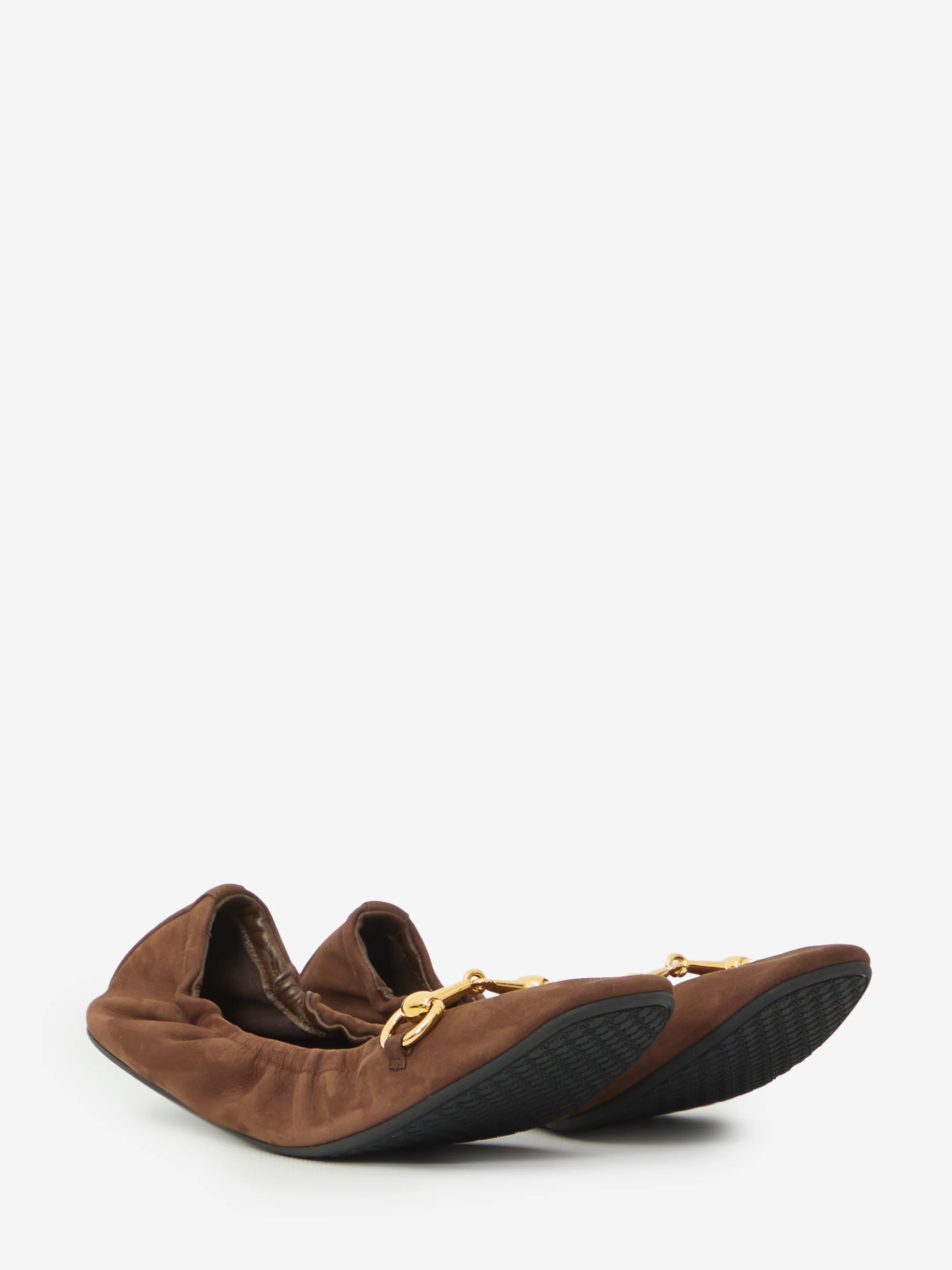 GUCCI 36 prima ballerina flat in suede