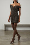 33 mini dress in draped jersey