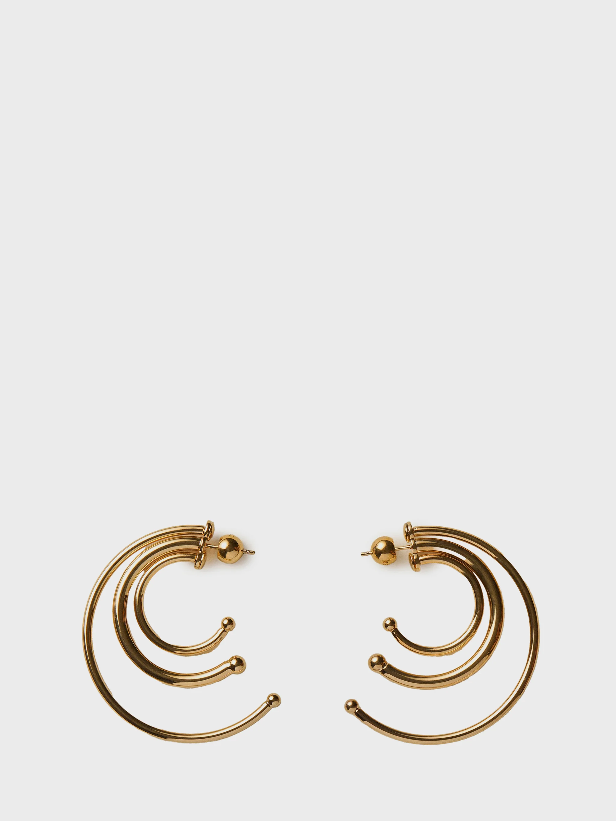pierced solar hoops earrings small
