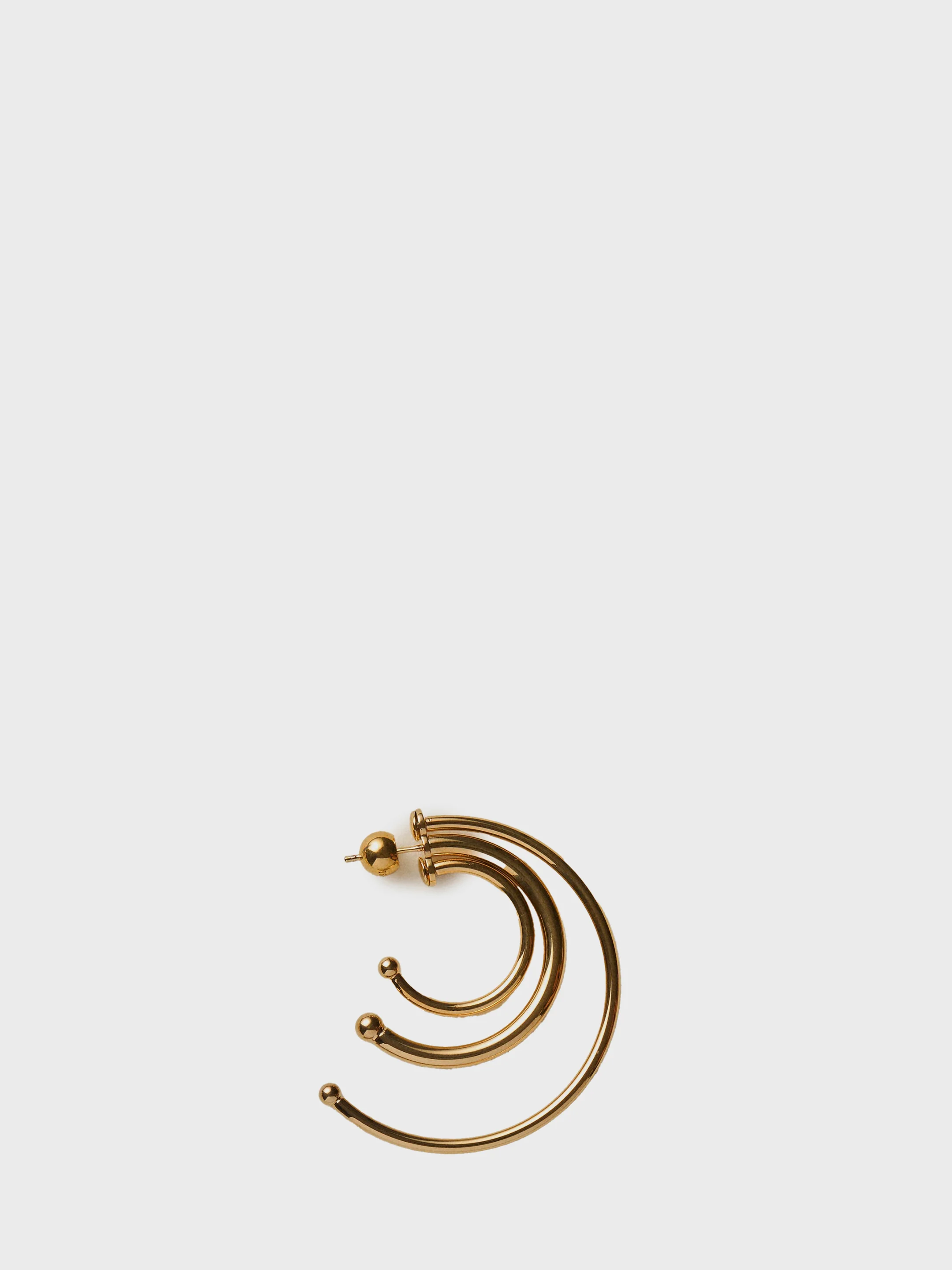 PANCONESI OS pierced solar hoops earrings small 