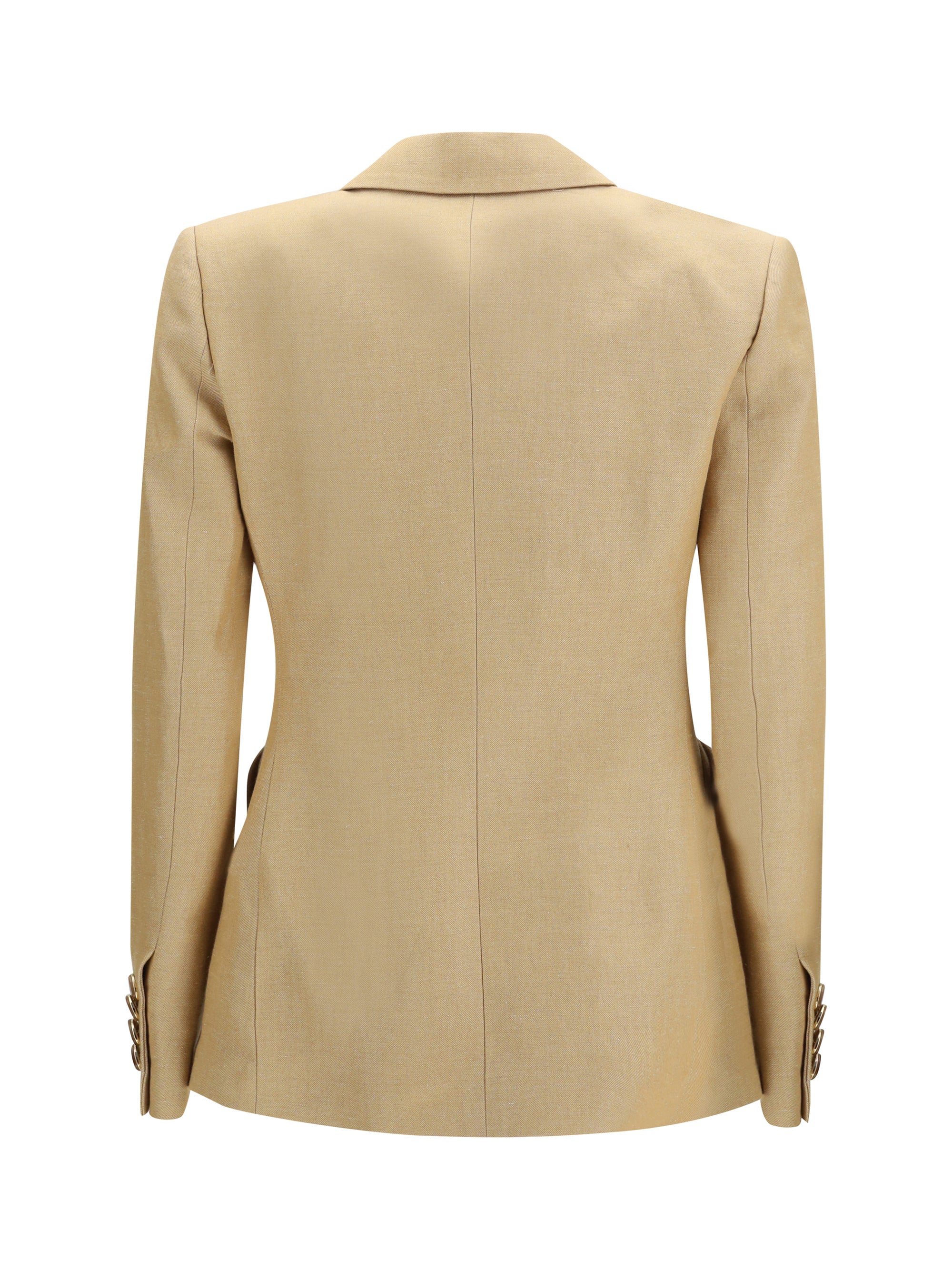 BLAZÈ MILANO II renegade charmer double-breasted linen-blend blazer