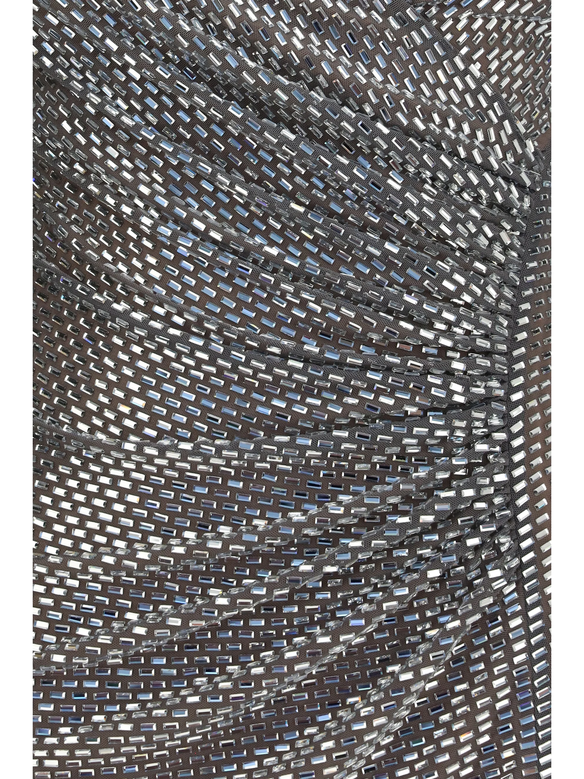 jewel-detail wrap dress