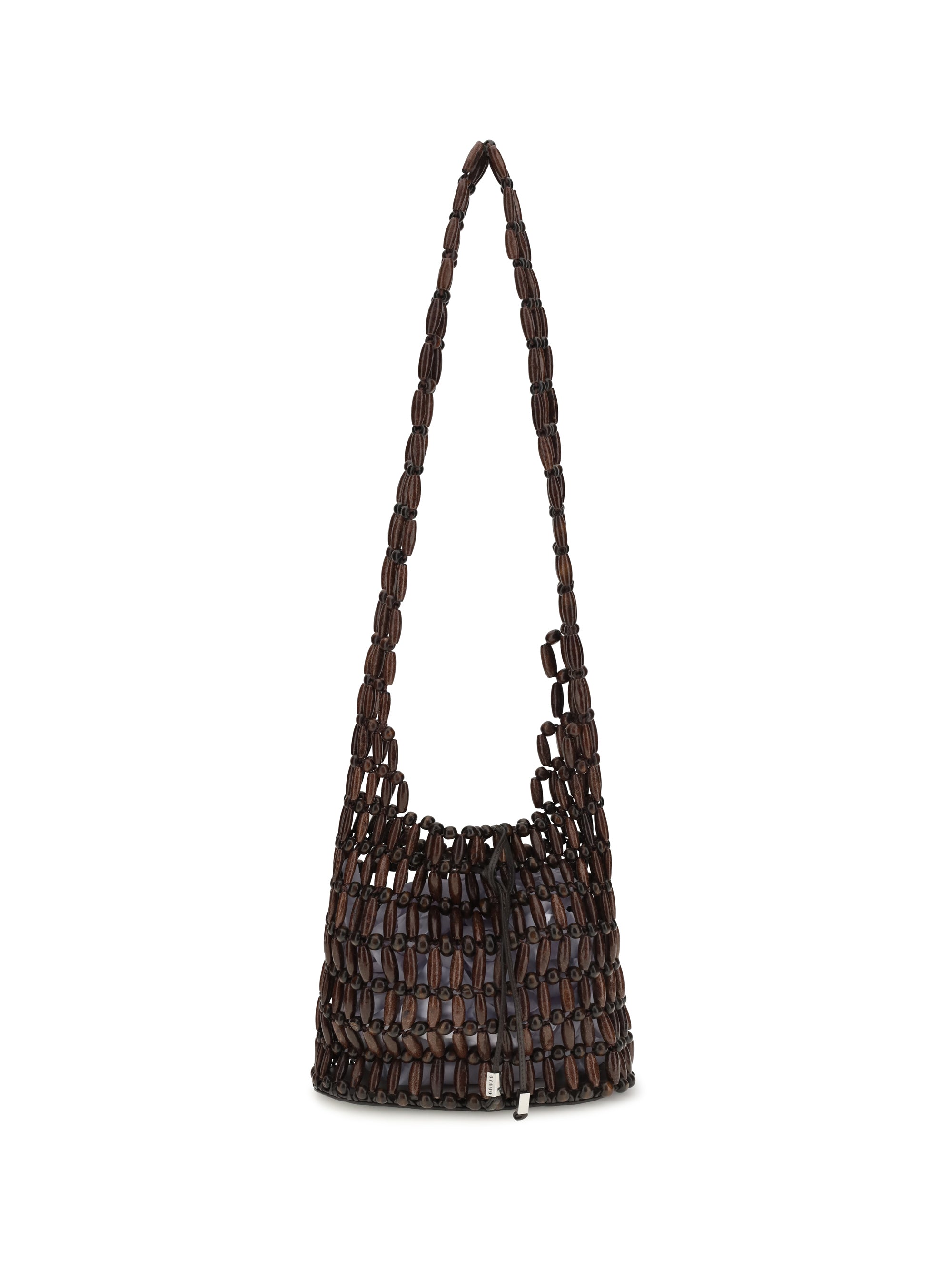 STAUD OS coronado bag wood beads