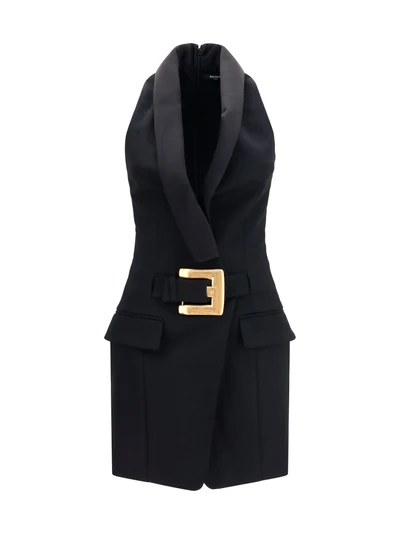 grain de poudre belted dress
