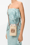 Square Pocket Anagram Raffia Bag