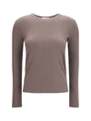 ribbed long-sleeve sweater