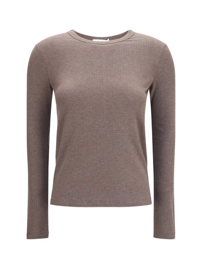 ribbed long-sleeve sweater