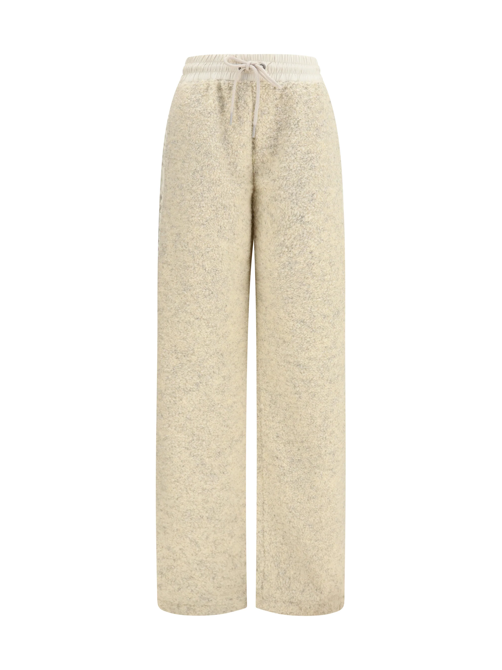 teddy-effect fleece sweatpants
